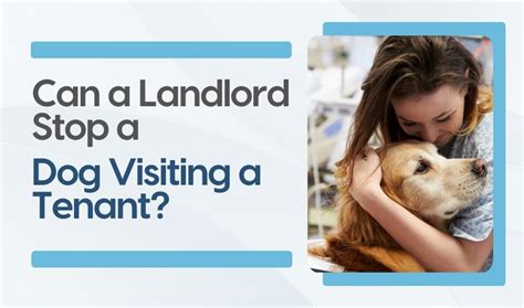 can landlords stop dogs from visiting.